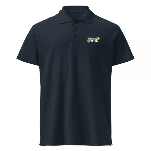 unisex-premium-pique-polo-shirt-navy-front-6a52b80094c5e.jpg Premium Pique Polo Shirt - Masters at Work Classic
