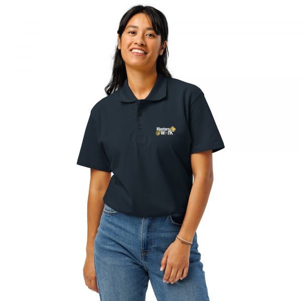 unisex-premium-pique-polo-shirt-navy-front-6a52b8009581a.jpg Premium Pique Polo Shirt - Masters at Work Classic