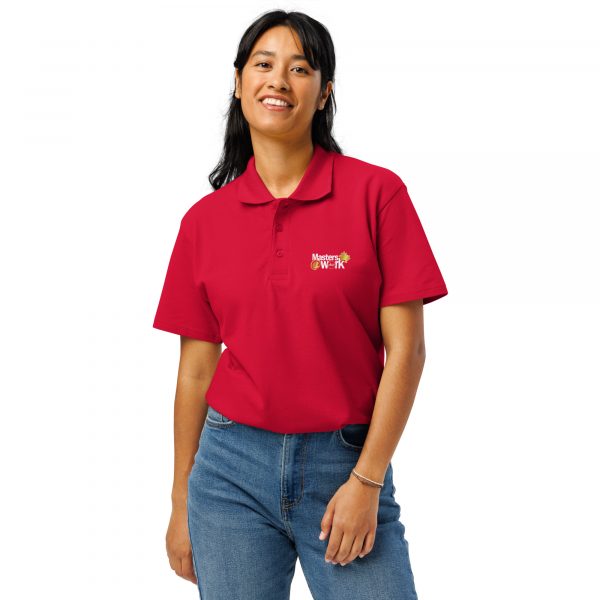 unisex-premium-pique-polo-shirt-red-front-6a52b80095854.jpg Premium Pique Polo Shirt - Masters at Work Classic