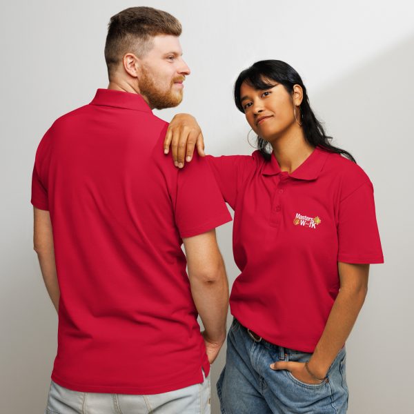 unisex-premium-pique-polo-shirt-red-front-and-back-6a52b8009633a.jpg Premium Pique Polo Shirt - Masters at Work Classic