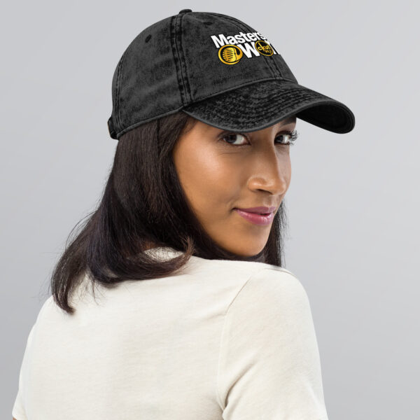 vintage-cap-black-right-front-6ab295d103492.jpg Vintage Cotton Twill Unisex Baseball Cap - MAW Flex Collection