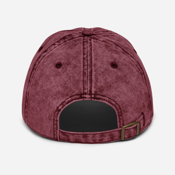 vintage-cap-maroon-back-6ab295d10397d.jpg Vintage Cotton Twill Unisex Baseball Cap - MAW Flex Collection