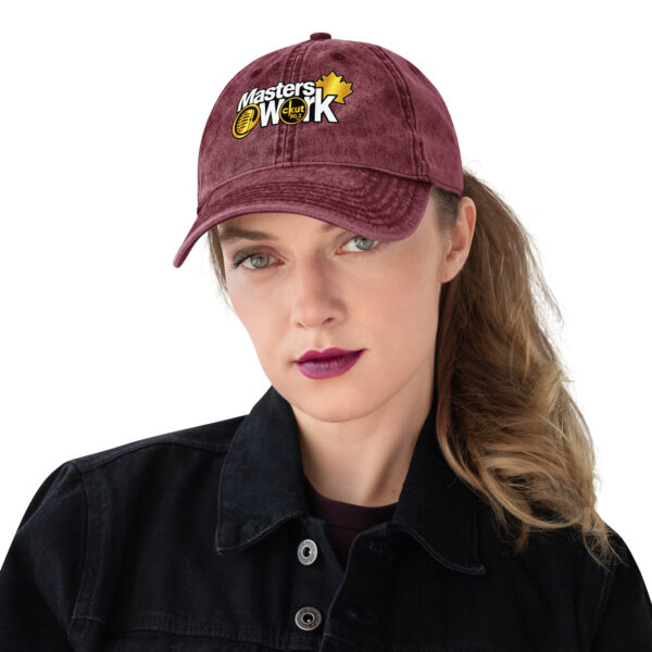 vintage-cap-maroon-front-6ab295d103cdc.jpg Vintage Cotton Twill Unisex Baseball Cap - MAW Flex Collection