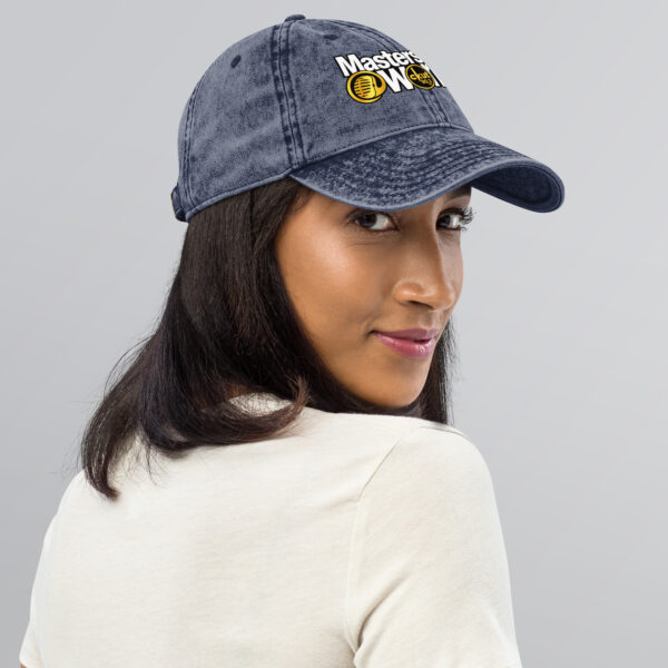 vintage-cap-navy-right-front-6ab295d10339f.jpg Vintage Cotton Twill Unisex Baseball Cap - MAW Flex Collection