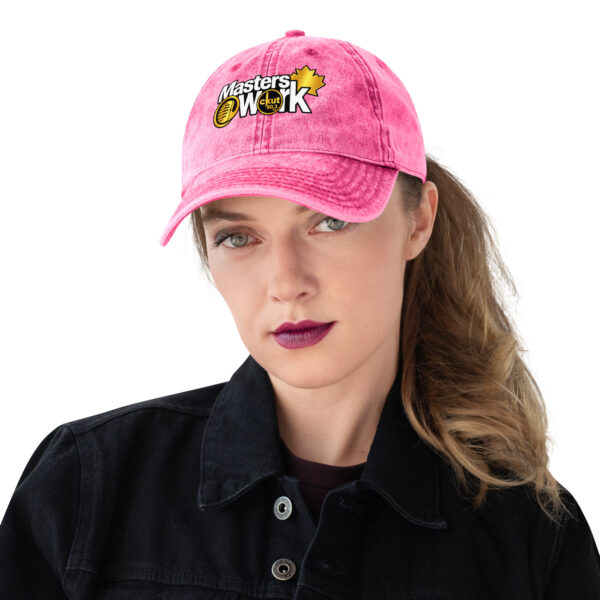 vintage-cap-pink-front-6ab295d103ddd.jpg Vintage Cotton Twill Unisex Baseball Cap - MAW Flex Collection