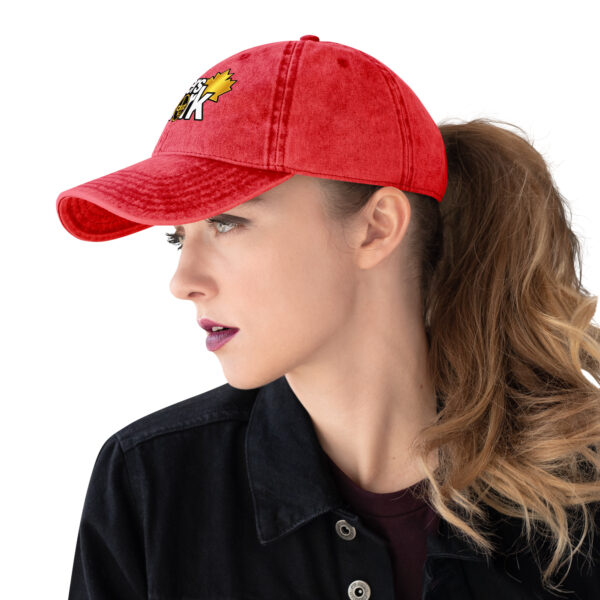 vintage-cap-red-left-6ab28fe48cd58.jpg Vintage Cotton Twill Unisex Baseball Cap - MAW Flex Collection