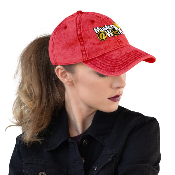 vintage-cap-red-right-front-6ab28fe48cd92.jpg Vintage Cotton Twill Unisex Baseball Cap - MAW Flex Collection